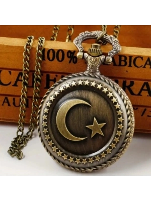Türk Bayraklı Köstekli Saat