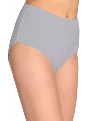 Tutku Kadın Yüksek Bel Bato Kalın Lastik Külot Gri