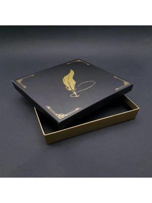 Tüylü Kalem Tasarımlı Hediye Kutusu