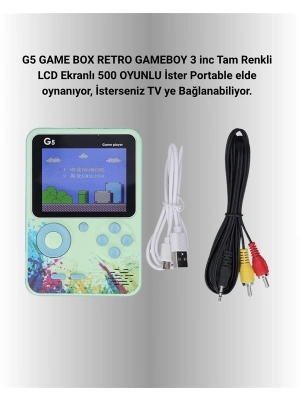 TV Bağlantılı 500 Oyunlu Mini Gameboy Konsol