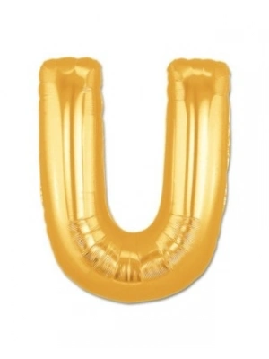 U Harf Folyo Balon Altın Renk  40 inç