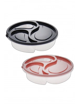 Üç Bölmeli Büyük Saklama Kabı Royaleks-MP-7050