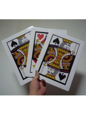 Üç Kart Monte Sihirbazlık Oyunu  Basit Etkileyici Sihirbazlık Oyunu 0040- 3 Kart Fiyatı