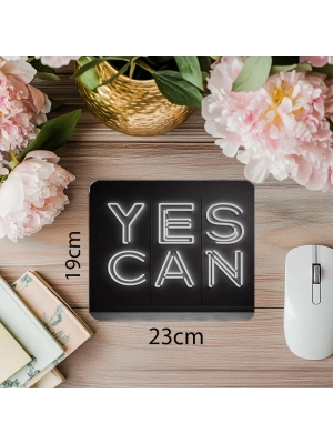 Üç Satırlı Cesaret Sözlü Mouse Pad - 19x23 cm 2 mm Dikdörtgen İthal Baskılı Mouse Pad