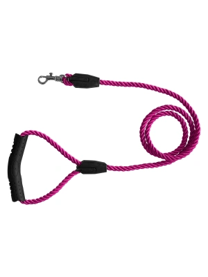 Üçlü Sarmallı Köpek Gezdirme Halatı 1 cm-120 cm Pembe