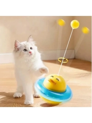 UFO Şekilli Ördek Kedi Oyuncağı