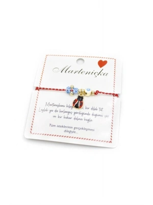 Uğur Böceği Marteniçka Bileklik - Kırmızı