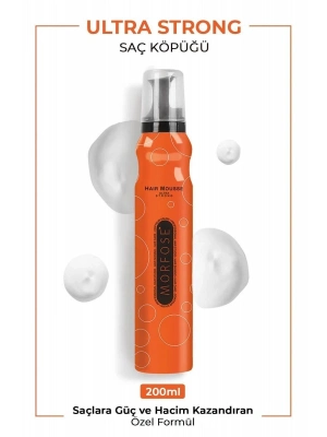 Ultra Strong Saç Köpük 200 ML - Ultra Güçlü Tutuş - mrfs