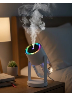 ® Ultrasonik Hava Nemlendirici Renkli Işık ve Manuel Püskürtme Ayarı