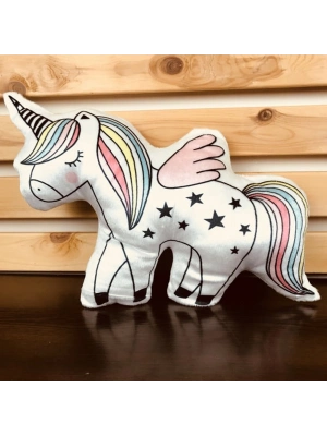 Unicorn Tasarımlı Yumuşak Peluş Yastık