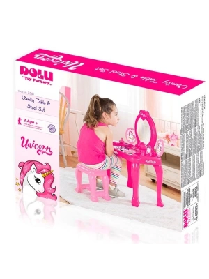 UNUCORN TABURELI GUZELLIK MASASI