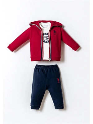 U.S. Polo 3lü Takım USB2875 Kırmızı