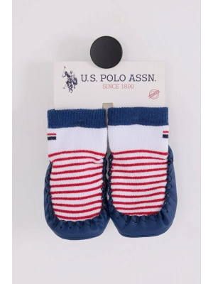 U.S. Polo Assn Çarık Çorap USB2600 Beyaz-Lacivert
