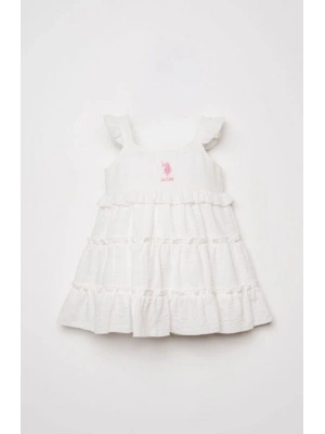 U.S. Polo Elbise USB3033 Beyaz