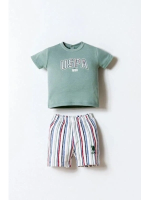 U.S. Polo Şortlu Takım USB2880 Yeşil