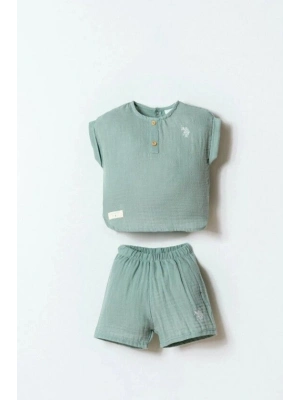 U.S. Polo Şortlu Takım USB2882 Mint