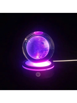 USBli Dolunay Tasarımlı Dönen Cam Küre