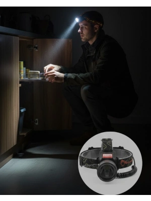 USB Type C Şarjlı Sensörlü Kafa Lambası Uzun Ömürlü Batarya