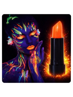 Uv Neon Turuncu Ruj – Karanlıkta Parlayan Makyaj Boyası
