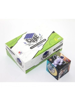 Uzay Temalı Küp Yapboz