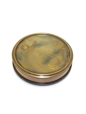 Üzeri Çapa İşlemeli Pirinç Kullanışlı Pusula