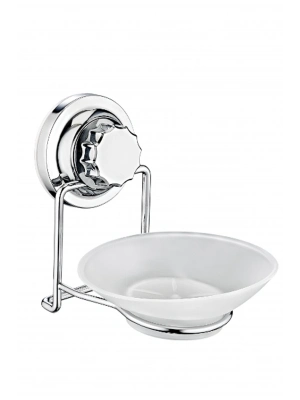 Vakumlu Plastik Sabunluk Krom Royaleks-VK-713