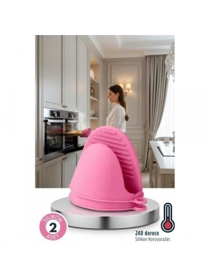 ® Valeria Serisi - Isıya Dayanıklı Lüks Silikon Parmak Ucu Tutacağı Fırın Eldiveni