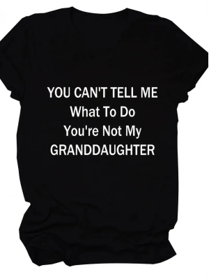 20/1 Penye Compack Baskılı Oversize Kısa Kol Bisiklet Yaka T-shirt - Siyah -