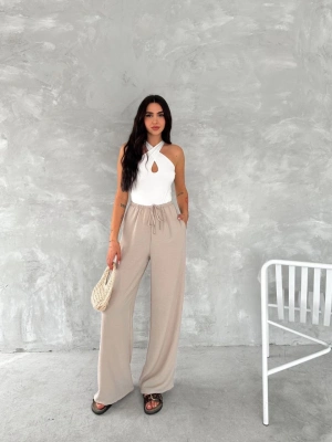 Ayrobin Oversize   Pantalon - Bej -