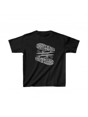 Baskılı T-Shirt - Siyah -