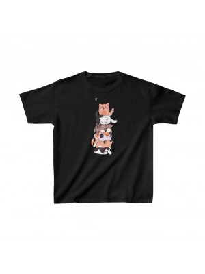 Baskılı T-Shirt - Siyah -