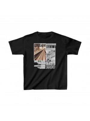 Baskılı T-Shirt - Siyah -