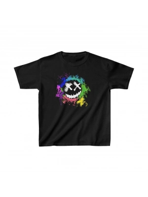 Baskılı T-Shirt - Siyah -