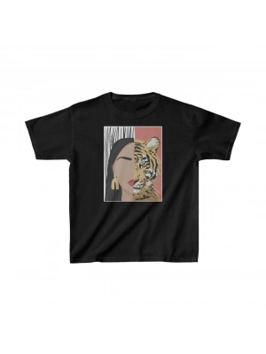 Baskılı T-Shirt - Siyah -