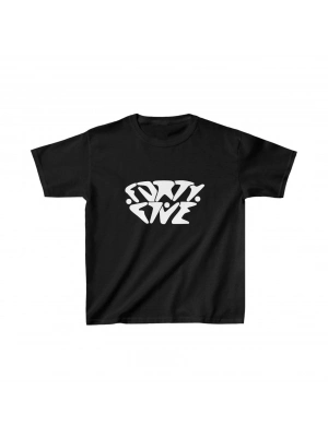 Baskılı T-Shirt - Siyah -