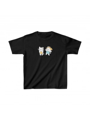 Baskılı T-Shirt - Siyah -