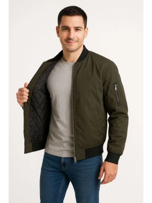 Bomber Mont Ceket - Haki -