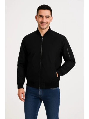 Bomber Mont Ceket - Siyah -
