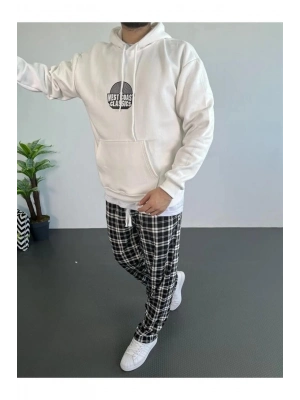 Oversize Kapüşonlu Sweatshirt İçi Pamuklu Model -