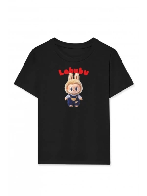 Labubu   Baskılı T-Shirt - Beyaz -