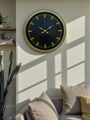 ® Vintage 40 Cm Metal Modern Duvar Saati