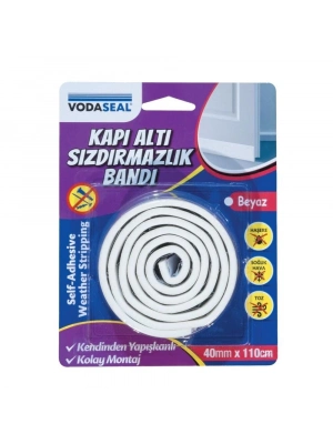 Vodaseal Kapı Altı Sızdırmazlık Bandı 40 mm 110 cm Beyaz