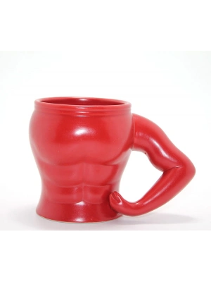 Vücut Porselen Kupa Bardak Kırmızı Renk