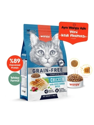 Wanpy Tavuklu Tahılsız Yetişkin Kedi Maması 1.5 Kg