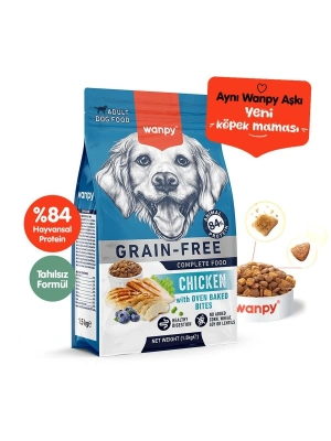 Wanpy Tavuklu Tahılsız Yetişkin Köpek Maması 1.5 Kg