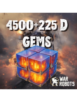 War Robots 4500 + 225 D Gems
