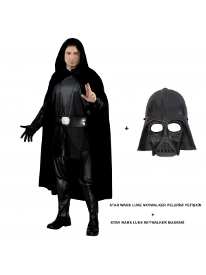 Wars Luke Skywalker Pelerini Yetişkin Ve Maskesi