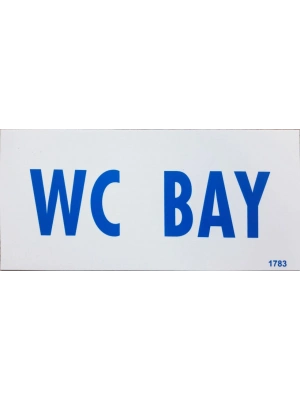 ® Wc Bay Uyarı Levhası 12,5x25 KOD: DEK 1783