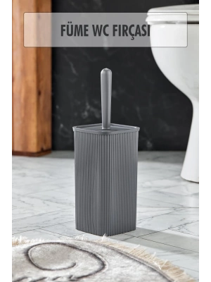 WC Fırçası & Tuvalet Fırçası Füme 2 Parça