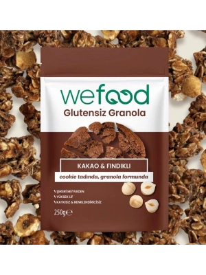 Wefood Kakao ve Fındık Granola 250 Gr